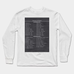 Derivatives And Integrals Long Sleeve T-Shirt